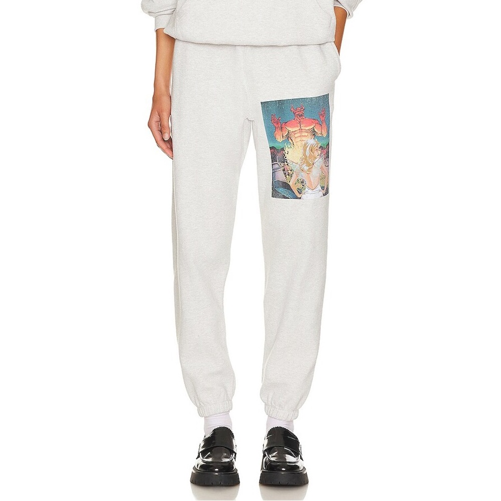 NWT Boys Lie Hatchet Cemetery V2 Sweatpants Heather Grey 100% Cotton Women’s XS